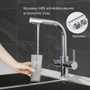 Why should a faucet be installed with a bubbler