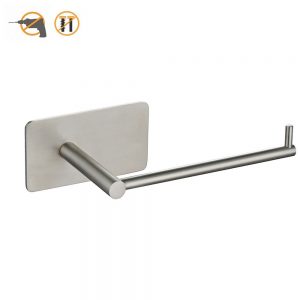 WOWOW Toilet Paper Holder for Bathroom Wall Mount Stainless Steel Towel Brushed Nickel 4010001