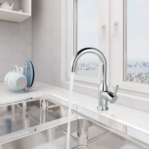 What are the benefits of the water saving faucet?