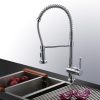 43 Chrome Kitchen Faucet Swivel Spout Single Handle Sink Pull Down Spray Mixer Tap 3
