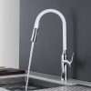 5 White Kitchen Faucet With Pullout Spray 3