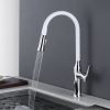 5 White Kitchen Faucet With Pullout Spray 4