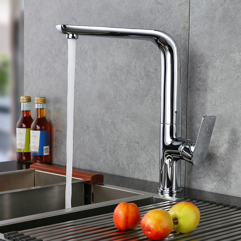 6 Kitchen Faucet Chrome 90 Degree