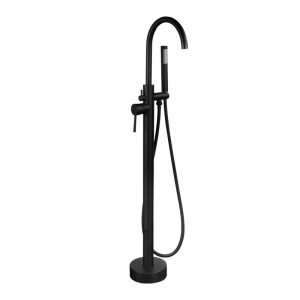 Arcora Freestanding Bathtub Faucet Black with Handheld Shower