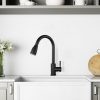 2310301B WOWOW Black Kitchen Faucet With Pull Out Sprayer 8