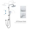 3 Arcora Thermostatic Shower System Chrome With Rainfall Shower 3 1