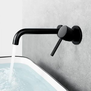 Wall Mounted Taps Bathroom Black