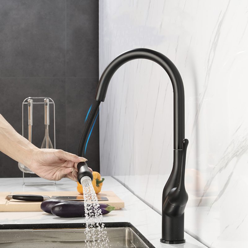 ARCORA Touchless Kitchen Faucets Black Single Handle With Pull Down Sprayer 2 1