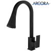 Kitchen Faucet with Pull Down Sprayer Granite black 2