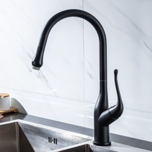 Simplice Kitchen Faucet Matte Black with Pull Down Sprayer
