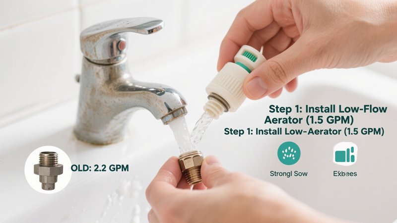 how to retrofit your faucet to use less water