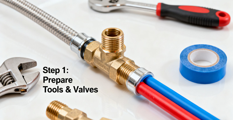 How to Connect Faucet Hoses to Shutoff Valves