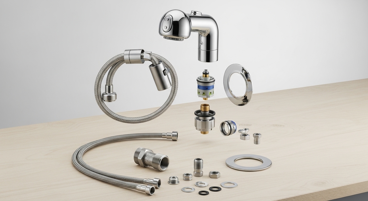delta pull down kitchen faucet parts