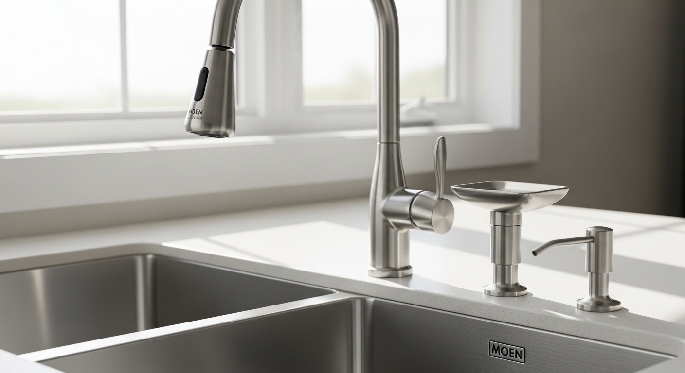 soap dispenser for moen kitchen faucet
