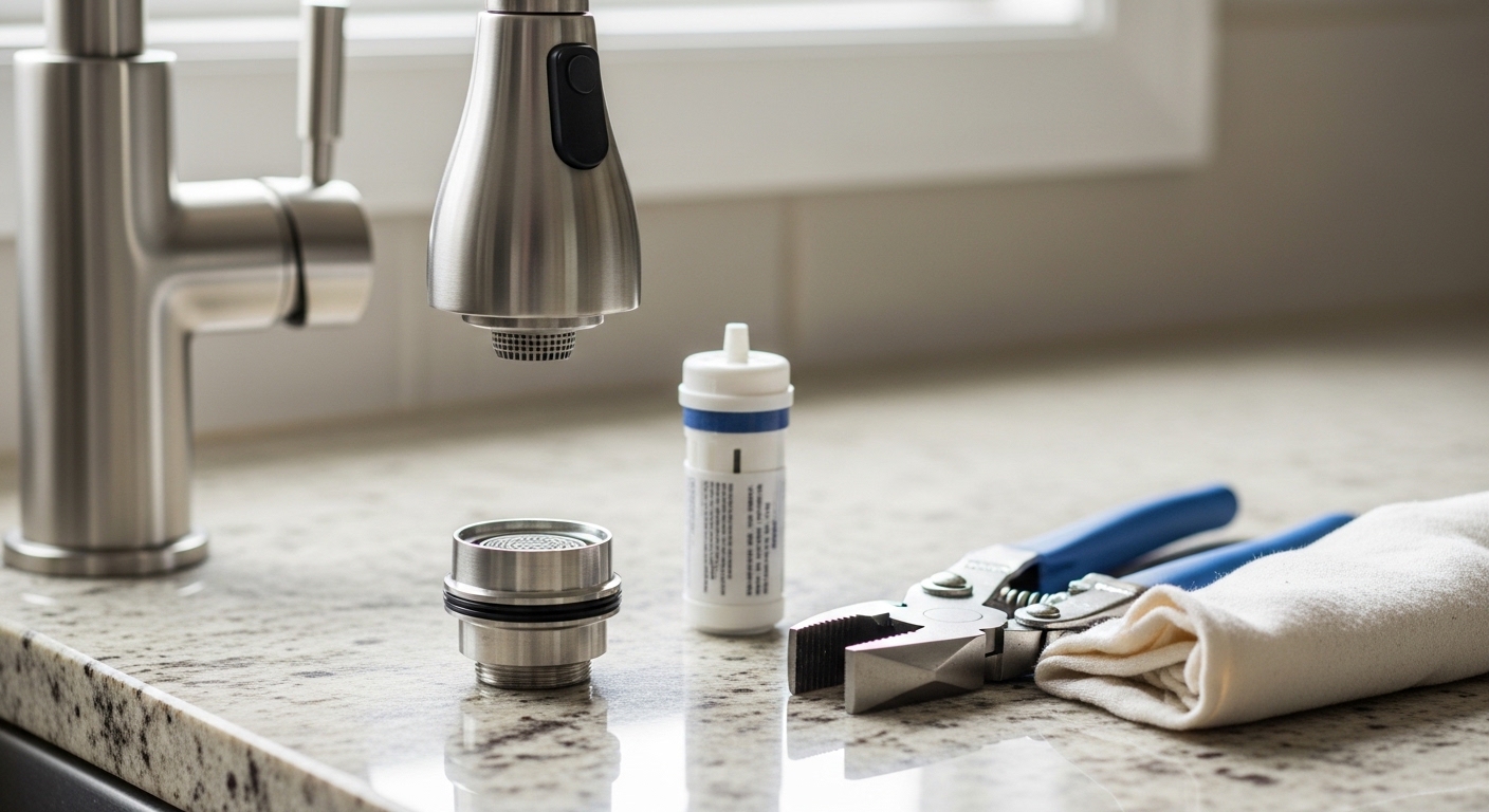 how to change kitchen tap filter