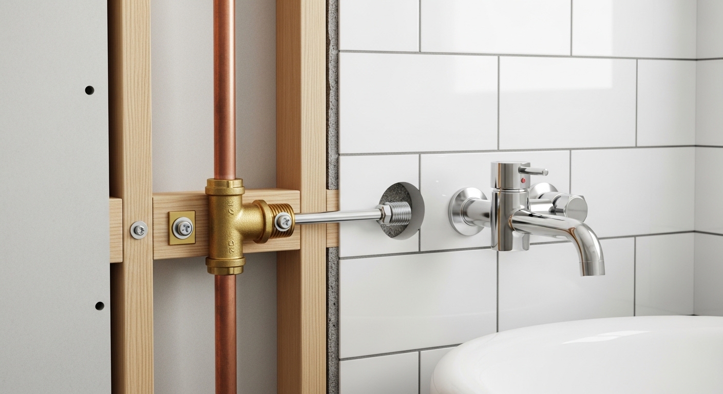 how to install tub spout elbow