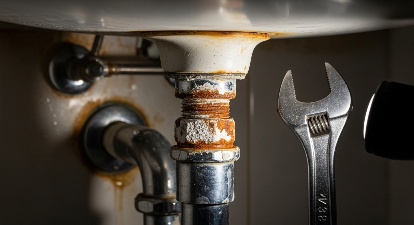 rusted faucet nut