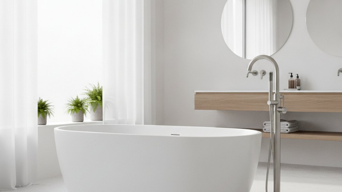 metris freestanding tub filler trim with 1.75 gpm handshower