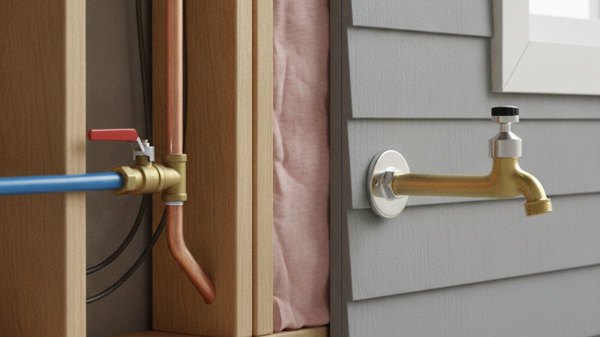 outdoor faucet installation diagram